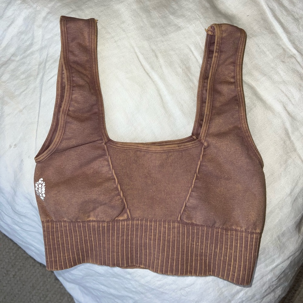FP Movement Good Karma sports bra dusty rose